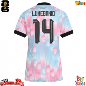 Belgium Dodi Lukebakio #14 Replica Away Stadium Shirt for Women World Cup 2026 Short Sleeve